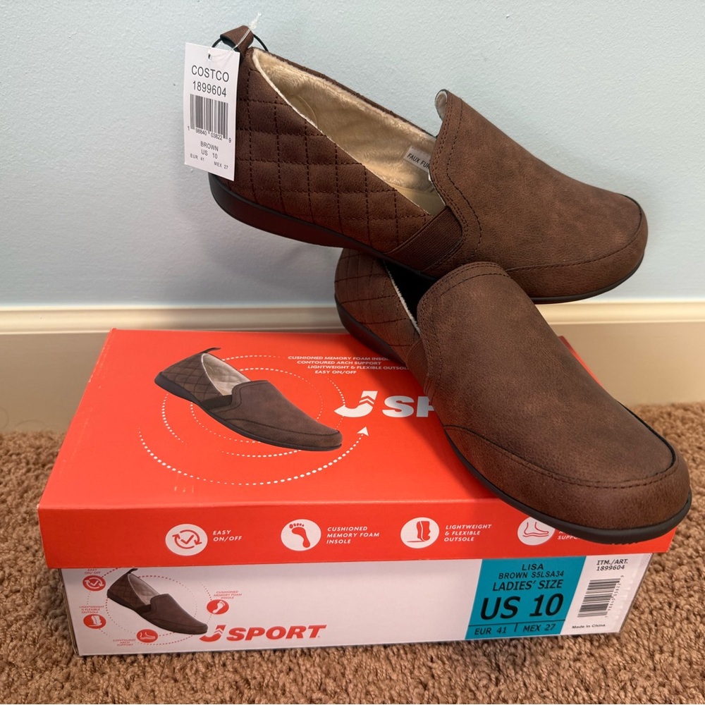 J Sport Lisa Brown Women's Shoe, Size 10M, Memory Foam